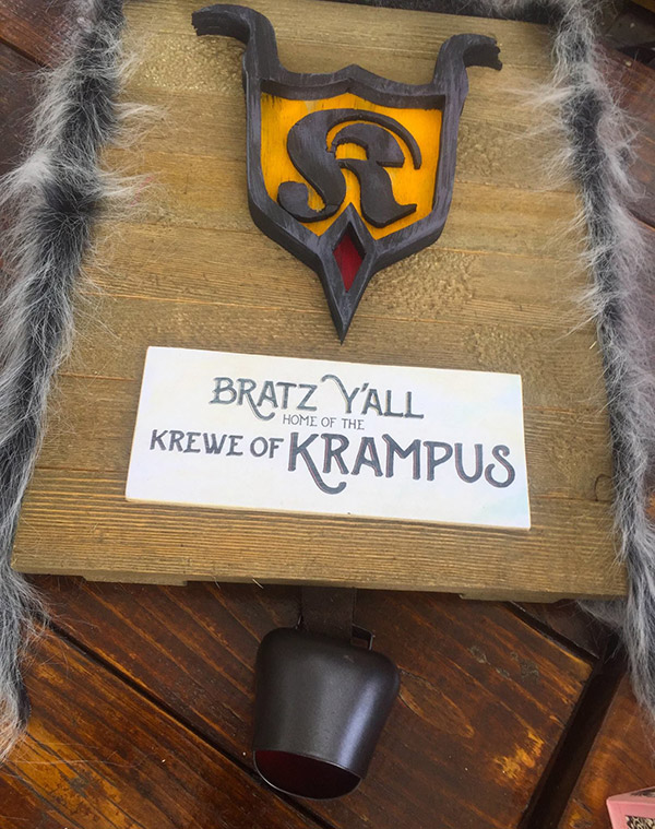 Krewe of Krampus Sign at Bratz Y'all