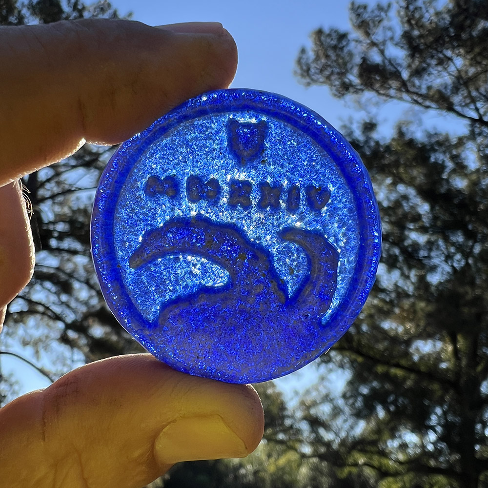 Recycled Glass Doubloon Recycled Glass Doubloon